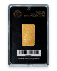 Lingote de Oro 20 gramos