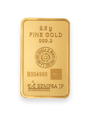Lingote de Oro 2,5 gramos