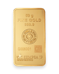 Lingote de Oro 50 gramos