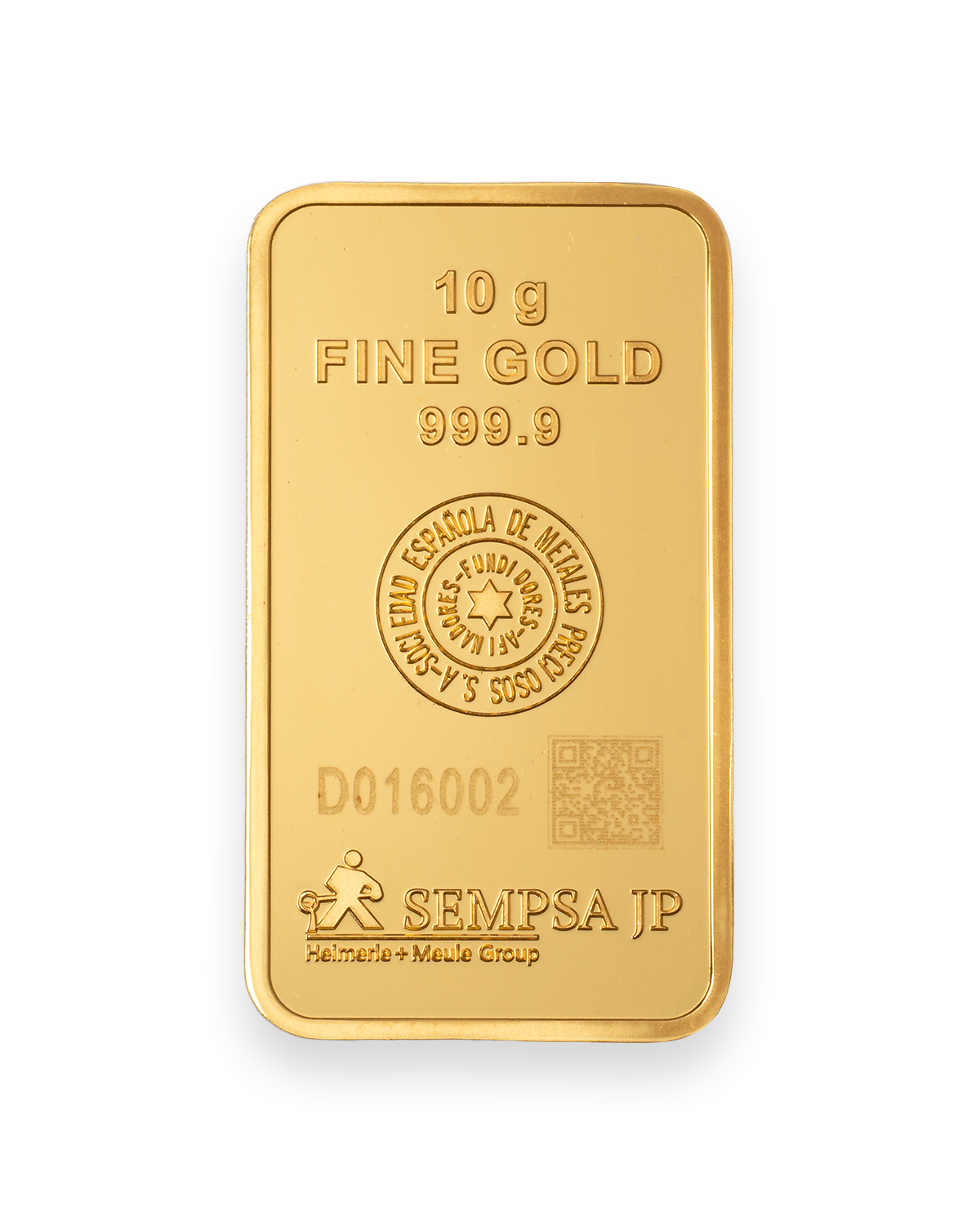 Lingote de Oro 10 gramos