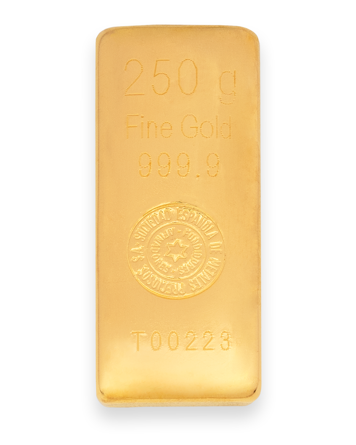 Lingote de Oro 250 gramos