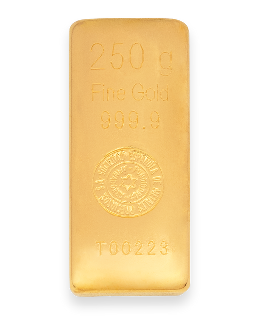 Lingote de Oro 250 gramos