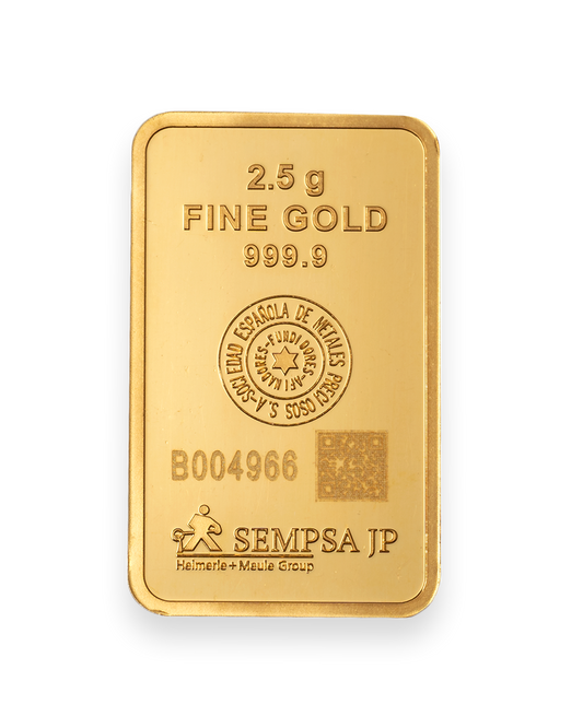 Lingote de Oro 2,5 gramos