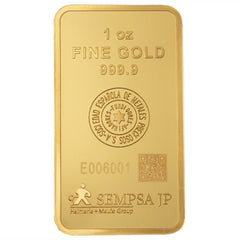 Lingote de Oro 1 OZ