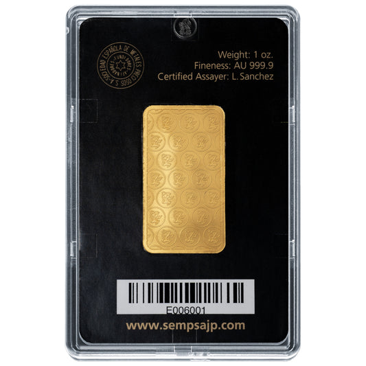 Lingote de Oro 1 OZ